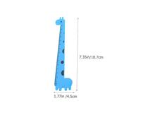 FUNNETOYU 12Pcs Plastic Rulers for Centimeter Scale Cartoon Giraffe Design Lightweight and Measuring Tools for School Students Office Home Use Random Styles Random Color
