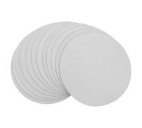 FUNNETOYU 12pcs round Sublimation Mouse Pad Blanks 8x8 Inches 2mm Thick White Non-slip Rubber Base with Smooth Precision Surface for Gaming and Professional Projects DIY Heat Transfer
