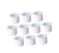 FUNNETOYU 12pcs Silicone Measuring Cups for DIY Epoxy Resin Scaled Mixing Bowls Craft Material Containers for Precise Resin Measurement and Creative Projects