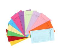 FUNNETOYU 12Pcs Small Kraft Paper Cash Envelopes Budget Money Envelopes for Financial Planning with Binder Pockets for Expense Tracking and Saving Management