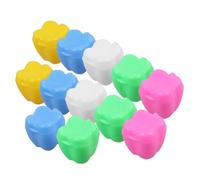 FUNNETOYU 12Pcs Tooth Case Keepsake Organizer Tooth Container Multi Color Cherish Childhood Memories