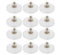 FUNNETOYU 12pcs Waterproof PVC Suction Holder Hooks with 55mm M6 Screws and Plastic Nuts, Strong Wall Suction Cups for Bathroom, Kitchen, Window, Car, and Outdoor Storage