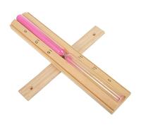FUNNETOYU 15-Minute Wooden Sauna Sand Timer Heat Resistant Pink Sand, Rotating Hourglass Glass Clock for Sauna Room and Spa Accessories