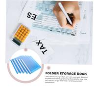 FUNNETOYU 15pcs Document Folder Organizer Paper File Binder Dirt Resistant Report Binder for Office School Home Travel Storage