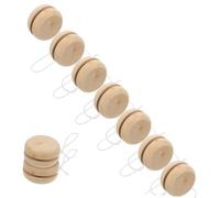 FUNNETOYU 15pcs Wooden DIY Yo-yo Balls for Finger Plaything Educational Safe Material for S Birthday Party Games and Creative Hand Drawing Activities