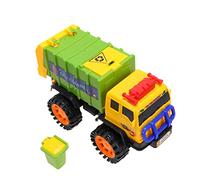 FUNNETOYU 1pc Sanitation Car Garbage Truck Trucks for Boys Pull Back Cars Sanitation Car Green Random Color
