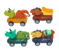 FUNNETOYU 1set Dinosaur Engineering Car Toy for Boys and Girls Fun Simulation Truck Model Cute Dinosaurs Develops Motor Skills and Hand-eye Coordination for Toddlers Playtime