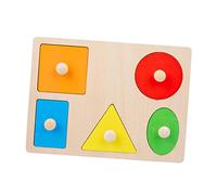 FUNNETOYU 1Set Educational Wooden Jigsaw Puzzles for Rainbow Building Blocks Early Learning for Boys and Develops Problem Solving Skills and Creativity