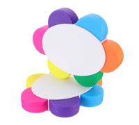 FUNNETOYU 1set Petal Shaped Highlighter Marker Pens Multi Color Fluorescent Markers for Students School Office Bright Vibrant Colors Portable Artistic Drawing and Highlighting Tools 2pcs