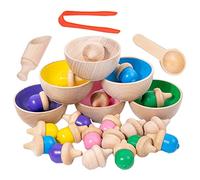 FUNNETOYU 1set Sorting Toys for Boys and Girls Early Educational Rainbow Sorting Game Montessori Matching and Counting Cups Fun Cognitive Development Toy for Toddlers