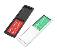 FUNNETOYU 2 pcs Do Not Disturb Privacy Sign with Magnetic Slider Clear Door Indicator for Home Office Conference Room Lightweight Easy Install Privacy Reminder for Meeting Room and Hotel