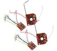 FUNNETOYU 2 Sets 27mhz Two-channel Remote Control Module Kit for Rc Car Diy, Mini Wireless Transmitter and Receiver Boards for Electronic Science Experiments and DIY Electric Circuits