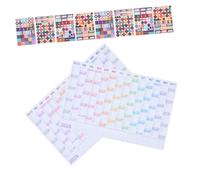 FUNNETOYU 2 Sets Large Writable Wall Calendar Planner with Stickers and Adhesive Backing Minimalist English Yearly Poster for Office School Home Scheduling and Event Planning