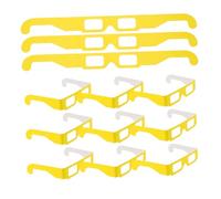 FUNNETOYU 20 Pairs Rainbow Diffraction Glasses Paper Glasses for Parties Music Events Gatherings for Visual Delight