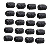 FUNNETOYU 20 Pcs Removable Ferrite Core Noise Filter Rings with Plastic Clip for Power Cords Cable Emi Rfi Suppressor Mini with Elastic Fastener for Home and Office Use High Efficiency and