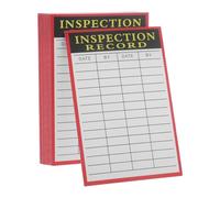FUNNETOYU 20 Sheet Warehouse Inspection Record Cards for Inventory Shipping Pallet Identification Equipment Maintenance Labels Accurate Transport and Handling Logs for Logistics Management