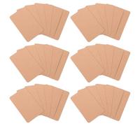 FUNNETOYU 200pcs Blank Rectangular Kraft Paper Cards Small Notes Cards Vocabulary Word Learning for Craft Tags Home School DIY Message Notes