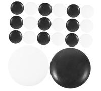FUNNETOYU 200Pcs Go Game Pieces Resin Material Small 1.4Cm Black and White Stones Board Game Accessories Educational Playthings for Travel and Practice