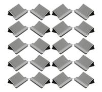 FUNNETOYU 200pcs Reusable Metal Binder Clips with Clam Holder Dispenser for Secure Document Management Stainless Steel Paper Clips for Office Home School Use