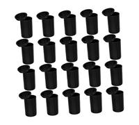 FUNNETOYU 20pcs Black Abs Film Canisters with Lids for Portable and Convenient Storage of Film Rolls, Empty Camera Reel Storage Containers Case for Photography Enthusiasts