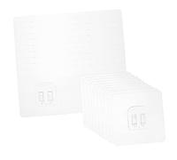 FUNNETOYU 20pcs Clear Adhesive Suction Sticker Hooks for No Drill Bathroom Shower Shelf Heavy Duty Sticky Hooks for Smooth Surfaces for Corner Storage Organization Bathrooms and Kitchens