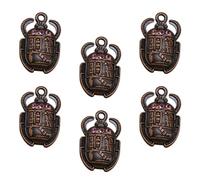 FUNNETOYU 20pcs DIY Pendant Charms Set Alloy Ancient Egypt Style with Crystal Inlay Unique Shape for Jewelry Making Necklace and Bracelet Accessories