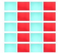 FUNNETOYU 20pcs Gel Light Filter Correction Film Plastic Sheets Transparency Pvc Overlays for Lighting Filters