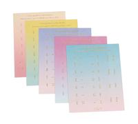 FUNNETOYU 20pcs Gradient Color Monthly Date Index Tabs, Portable Classification Stickers for Organizing Calendars and Documents, Note Labels Page Tabs for Office and School Use
