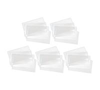 FUNNETOYU 20pcs Large Stamp Protective Covers for Paper Money Banknotes Holder Transparent Hard Clip Sleeves for Collectors for Home Shop Display and Storage