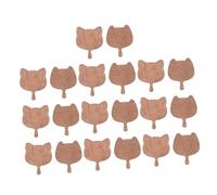 FUNNETOYU 20pcs Mini Furniture Set Dollhouse Cutting Board Dollhouse Kitchen Trays for Decor Wood Light Brown