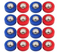FUNNETOYU 20pcs Mini Shuffleboard Roller Set Blue Red Rolling Beads for Tabletop Games Compatible with Desktop Curling Board Sliding Play Each for Home Club Fun