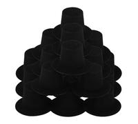 FUNNETOYU 20pcs Mini Snowman Top Hats for Dolls and Pets Charming Christmas Party Decorations Cute Miniature Hats for Craft Projects Cake Toppers and Imaginative Play