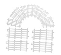 FUNNETOYU 20pcs Miniature Plastic Farm Fence for DIY Sand Table and Fairy Garden Landscape Decor for Dollhouse Mini Farm and Small Garden Scenes
