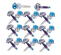 FUNNETOYU 20pcs Space Balloons Aluminum Foil Astronaut Ufo Handheld Inflatable Party Decorations Easy Inflate Space Theme Accessories for Boy Girl Birthday Layout