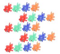 FUNNETOYU 24Pcs Goldfish Floating Imitation Soft Rubber Fish Bath Educational Hand Eye Coordination Development Gift