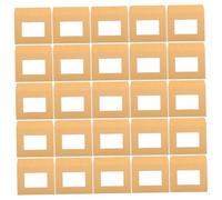 FUNNETOYU 25pcs Kraft Paper Envelopes with Transparent Window Sealable Document Storage Bags for Invitations Greeting Cards Office Files and Mailing Kraft Invitation Envelopes for Daily Use