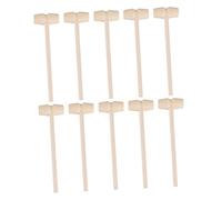 FUNNETOYU 25Pcs Wooden Crab Mallets Hammer Set Unfinished Wood Hammer for DIY Painting and Shell Cracking Lightweight Portable Kitchen Tool for Lobster Crab Shellfish