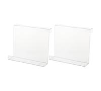 FUNNETOYU 2pcs Acrylic Treadmill Tablet Holder and Book Display Stand, Multi-device Reading Rack for Smartphone and Laptop, for Home Gym Use and Fitness Equipment