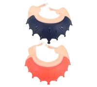 FUNNETOYU 2pcs Adjustable Boy Girl's Shower Cap for Hair Wash Boy Girl Bath Hat Eye and Ear Protection Cute Shower Cap for Girl Swim