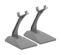 FUNNETOYU 2pcs Aircraft Model Display Stand, Plastic Plane Model Holder with Practical Storage and Assembly Design, Simple and Generous Appearance Style for Desktop Airplane Decor