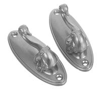 FUNNETOYU 2pcs Alloy Swan Curtain Holdbacks Wall Mounted Drapery Tieback Hooks Heavy Duty Vintage Style Decorative Holders for Home Bedroom Window Treatment