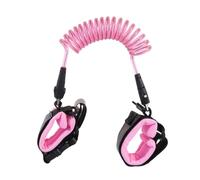 FUNNETOYU 2PCS Anti-Lost Wristband Strap with Locking Rotating Head Pink Safety Bracelet for Comfortable Traction Prevent Lost Wrist Link for Crowded Places