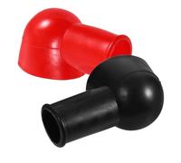 FUNNETOYU 2Pcs Battery Terminal Protection Kit Insulating Positive Negative Caps Car Motorcycle Battery Terminal Shims Weather Resistant Covers to Extend
