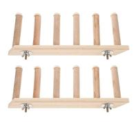 FUNNETOYU 2pcs Beige Plastic Cat Stairs for Old Cats with Multi-level Design Non-slip Surface to Satisfy Cat's Instinct to Climb for Indoor Climbing and Resting