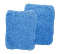 FUNNETOYU 2pcs Blue Sand Remover Gloves with Built-in Collection Bag for Beach Sand Removal Large Mitt for Vacation Camping and Outdoor Beach Activities