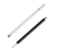 FUNNETOYU 2pcs Capacitive Touch Screen Stylus Pens for Mobile Phones and Tablets Portable Lightweight Design with High Sensitivity Ergonomic Grip for Precise Writing and Drawing White and
