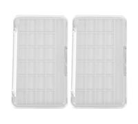 FUNNETOYU 2pcs Empty Makeup Palette for DIY Professional Makeup Enthusiasts, Compact 24-grid Eyeshadow and Lipstick Organizer Box Made of Sturdy as Abs Pp Material