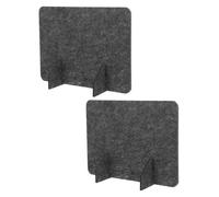 FUNNETOYU 2pcs Felt Desk Privacy Screens Table Dividers for Restaurant Booths Home and Office Dining Area Partition Panels Stable and Sound-absorbing Table Separator for Private Study and