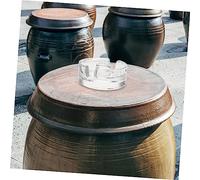 FUNNETOYU 2Pcs Glass Fermenting Jar Lids with Heavy Duty Weights Wide Mouth Pickle Jar Covers for Sauerkraut Kimchi and Fermented Foods