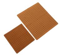FUNNETOYU 2pcs Go Stones Double-sided Go Board Game Leather Chessboard with Safe and Comfortable Touch Lightweight Random Color